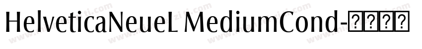 HelveticaNeueL MediumCond字体转换